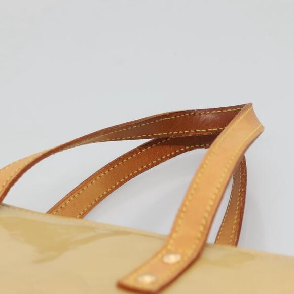 LOUIS VUITTON Monogram Vernis Reade MM Hand Bag Beige M91141 - Picture 8 of 12